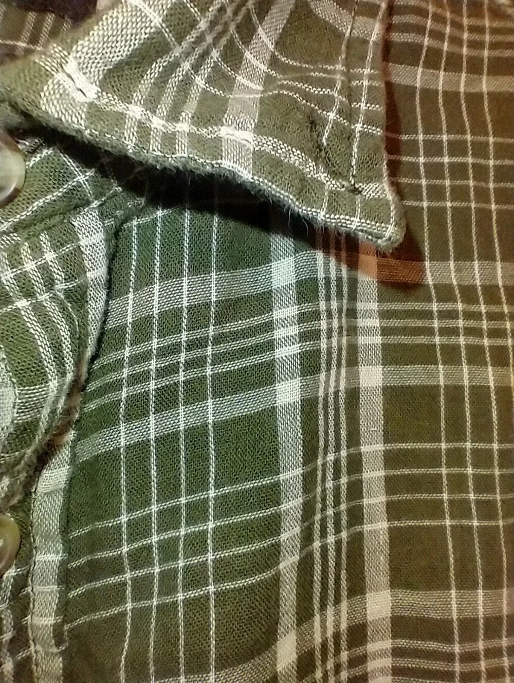 Banana Republic Standard Fit Plaid Long Sleeve Button Down Shirt Men's sz Medium